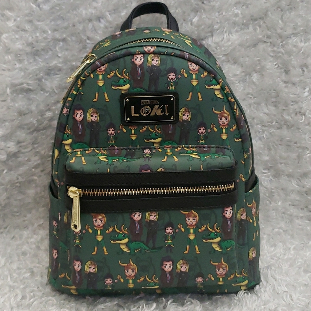 Loungefly Loki mini backpack - Picture 6 of 13